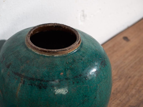 Antieke groene ronde vaas (ca. 1820) #28 – Vazen (photo 19 of 34)