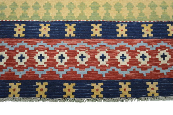 Image 1 of Handgewebter Designer Kelim Fars - 190 X 141 Cm - Modern