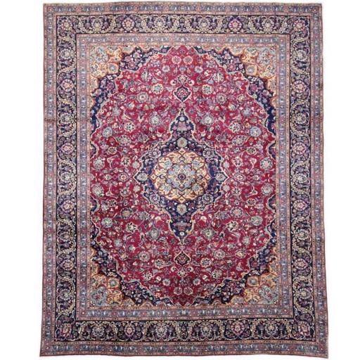 Hand-knotted Persian carpet - Keshan carpet 376x289