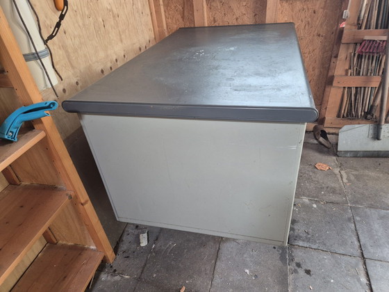 Gispen Desk, rvs, Blue (photo 4 of 5)