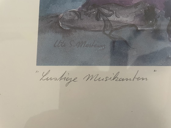 Image 1 of Ute S Mertens 2 riproduzioni di acquerelli