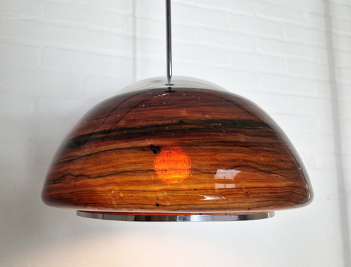 Doria Leuchten Space Age Lampe aus Muranoglas