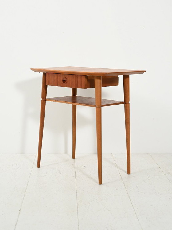 Image 1 of Comodino scandinavo in teak degli anni '60