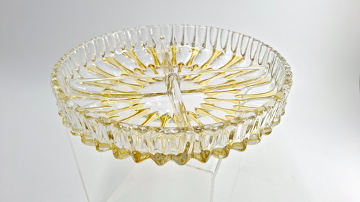 Servierschale aus Glas der Walther Glasfabrik – Deutschland 1960