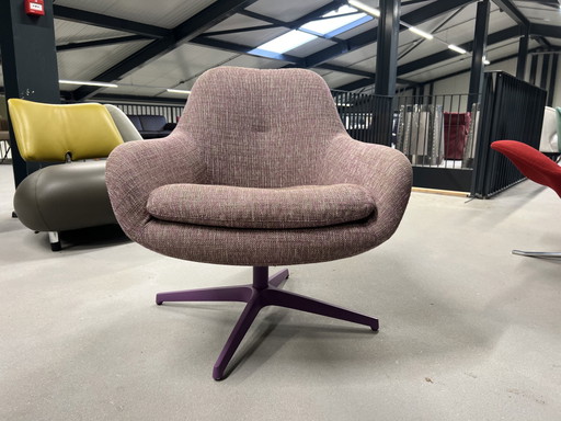 Sillón giratorio Pode spot tela rosa