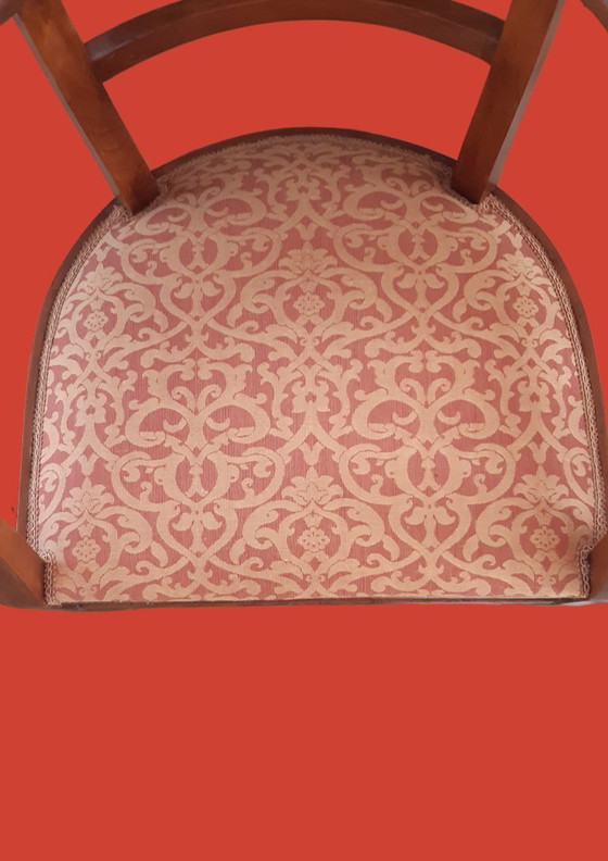 Fauteuil tonneau Art Déco des années 1930 – Restauré professionnellement et retapissé – Fauteuils d'appoint (photo 12 of 12)