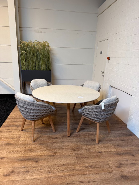 Ensemble de 4 chaises de jardin Sandua et table de jardin Torsa - Manutti - Mobilier de jardin (photo 6 of 7)