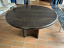 Mesa de comedor de madera extensible de 120 a 360 cm.