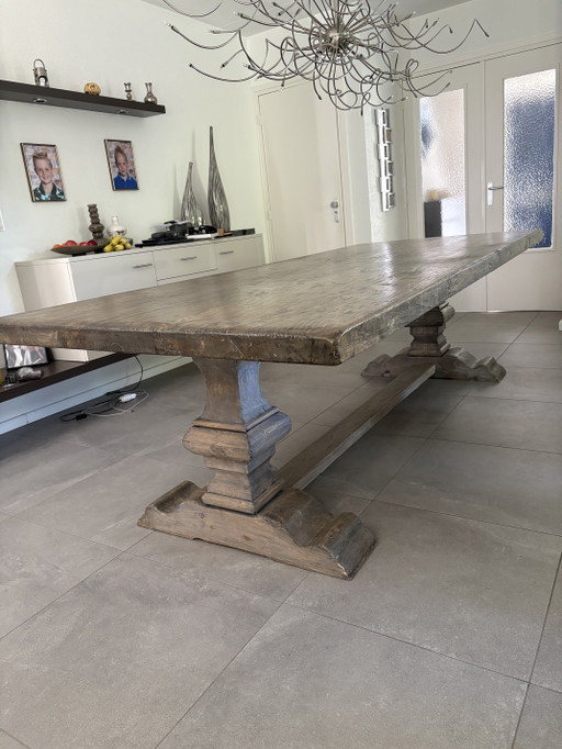 Robust monastery table 270x110 – eettafels, Wood