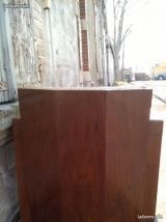 Image 1 of Rare Slezak Club Chair in Solid Walnut, Art Deco Period