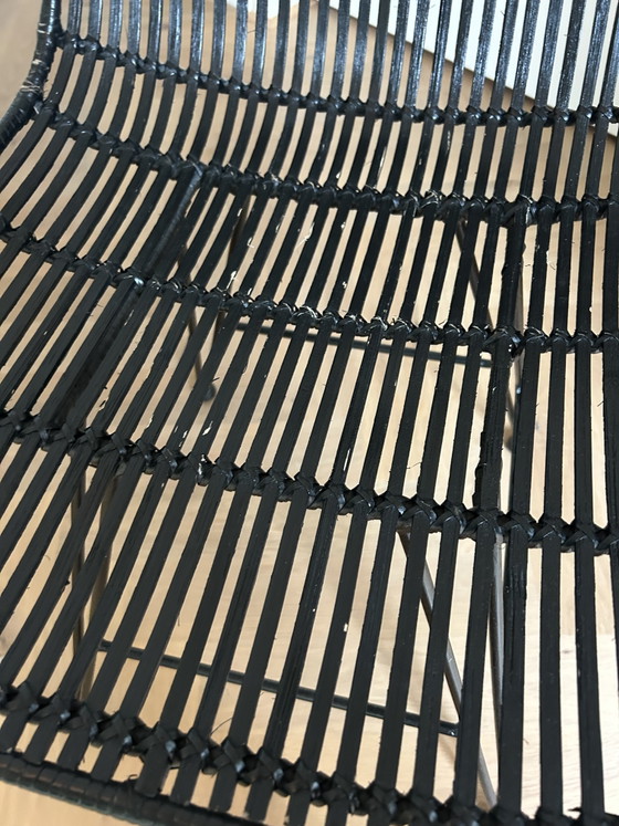 Silla de ratán negra HKliving – Sillas de comedor, Metal, Rattan (photo 5 of 5)