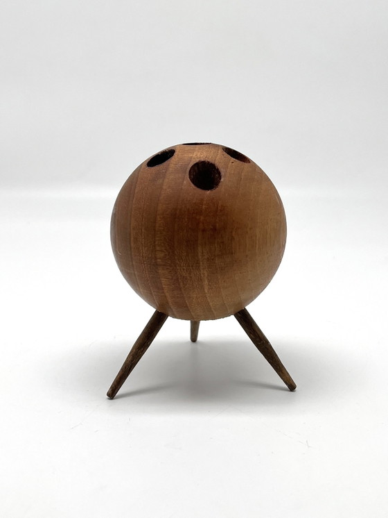 Carl Auböck Modello 4661 attribuito – Portacandele vintage in legno, Vienna circa 1955 – Auböck attr., Wood (photo 3 of 11)