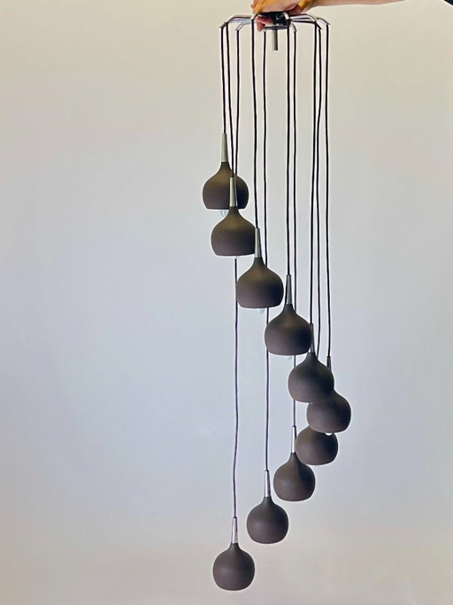 Suspension vintage Hans-Agne Jakobsson Dome pour AB Markaryd – Design suédois des années 1970, 10 nuances