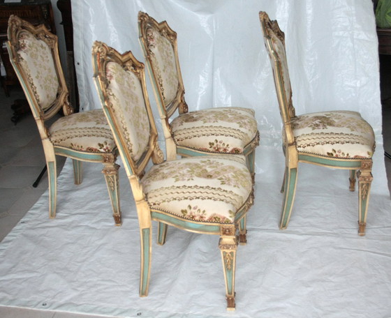 Image 1 of Ensemble de 4 chaises Napoléon III, seconde moitié du 19e siècle, France