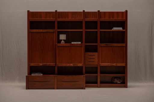 Large Brutalist bookcase by Franz Xaver Sproll