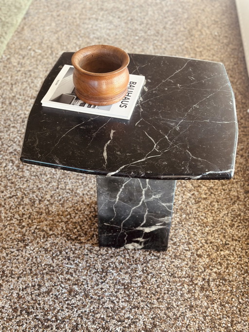 Vintage Italiaans marmeren salontafel klein bijzettafel