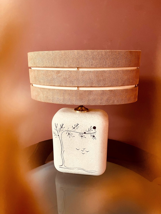 Image 1 of Unique Bohemian/Japanese table lamp