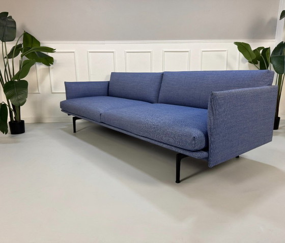 Image 1 of Muuto Modelo Outline Sofá 3 Plazas Tela Azul Sofá de diseño
