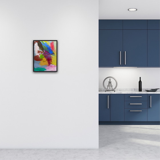 Image 1 of Gouache abstraite 40x30cm