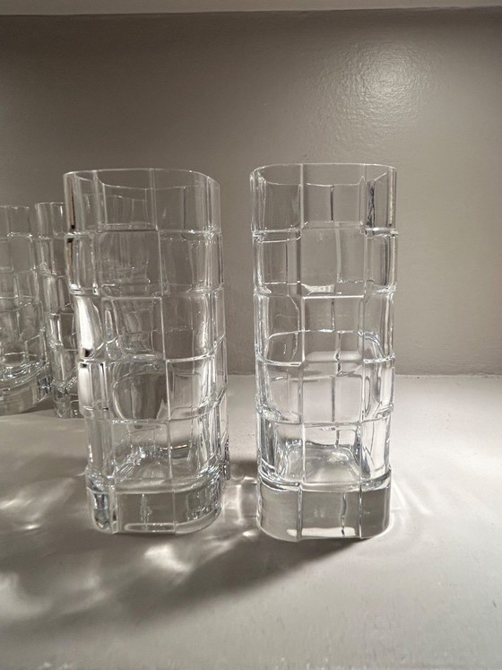 Image 1 of Ensemble de 6 verres en cristal par Cini Boeri pour Arnolfo di Cambio, 1970s