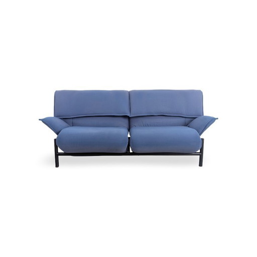 Cassina Veranda Sofa Design Couch Vico Magistretti Fabric Blue