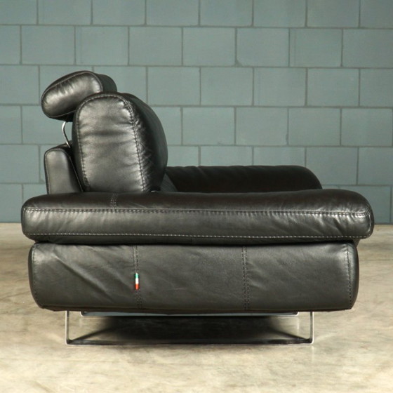 Image 1 of Sillón/Sofá de dos plazas LaNouva – cuero negro