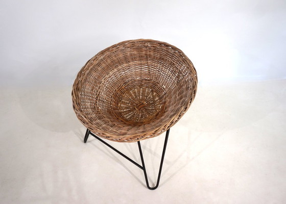 Image 1 of Tumbona de ratán, 1960