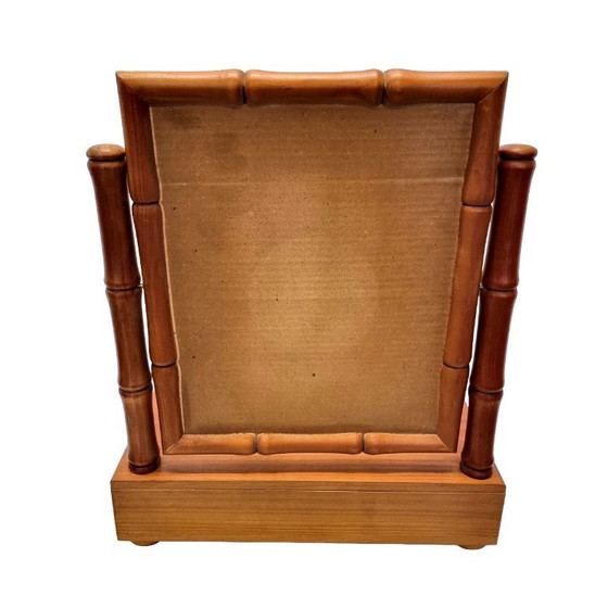 Image 1 of Vintage Franse houten tafelspiegel