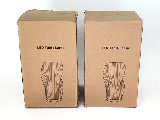 Image 1 of Ensemble de lampes de table « Tourbillon » LED