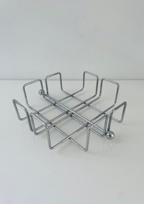 Image 1 of Retro chrome napkin holder with weight