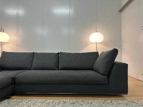 Image 1 of ZGAN Minotti Corner Sofa 3-Piece Wool | Dark Gray | Top Condition