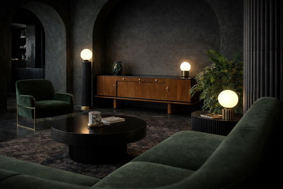 Image 1 of Vintage Rare Large French Art Deco Walnut Buffet, 1920s