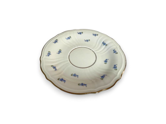 Image 1 of Vintage Rosenthal "Parzival" soepkommen met handvat en schotels (Suppentassen) set van 4