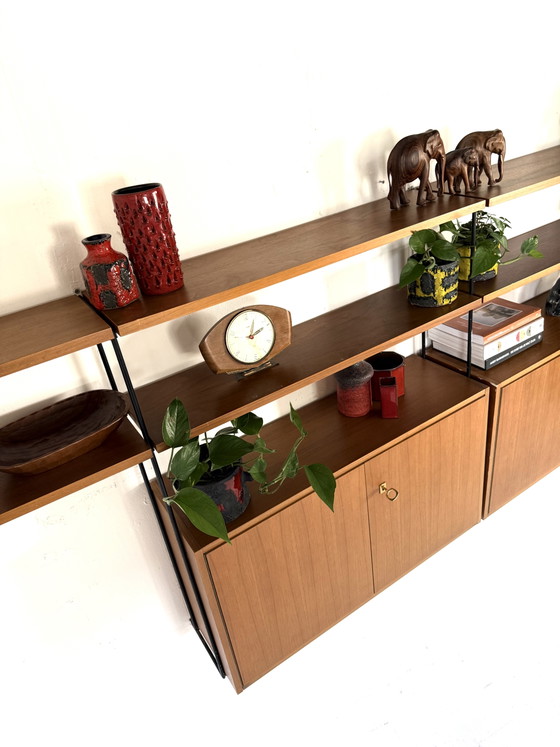 Image 1 of Vintage modulair teakhouten wandsysteem, Omnia ‘60