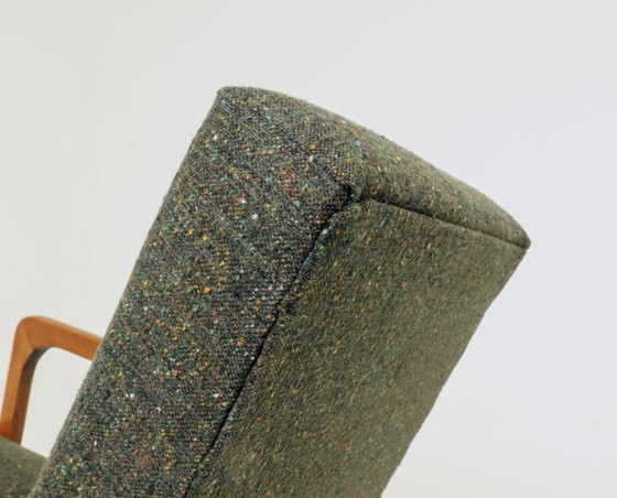 Image 1 of Vintage fauteuil in mid-century modern design, avocadogroene granola, 1960