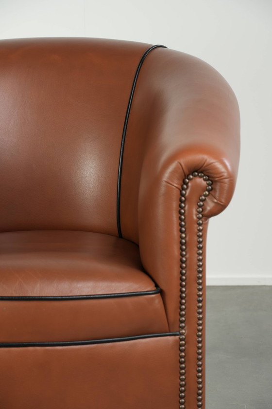 Rundleren clubfauteuil in Engelse stijl met een luxe voorkomen en fijn zitcomfort – Leather (photo 9 of 13)