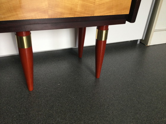 Image 1 of Vintage nightstands in high-gloss rosewood