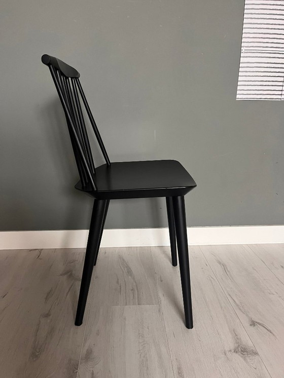 Image 1 of 3 chaises de salle à manger HAY J77 noires