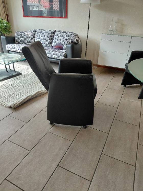4 sillas de comedor Leolux Columna con respaldos ajustables – Leather (photo 2 of 7)