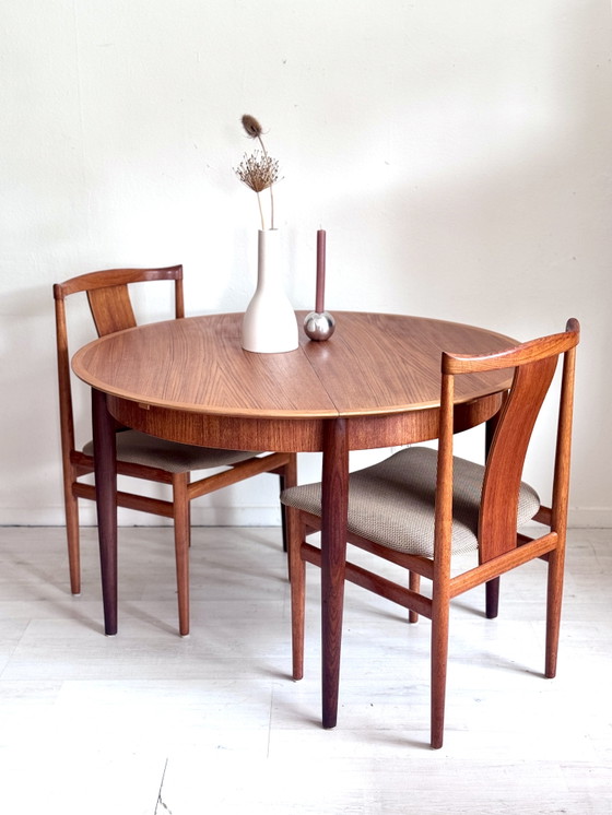 Tavolo da pranzo rotondo vintage Teak Anni '60 Lübke – Tavoli da pranzo, Wood (photo 3 of 15)