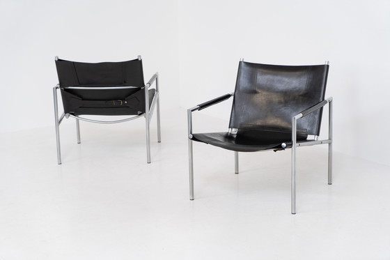Image 1 of Early Pair of “SE02” Arm Chairs by Martin Visser for Spectrum (The Netherlands, 1960s)