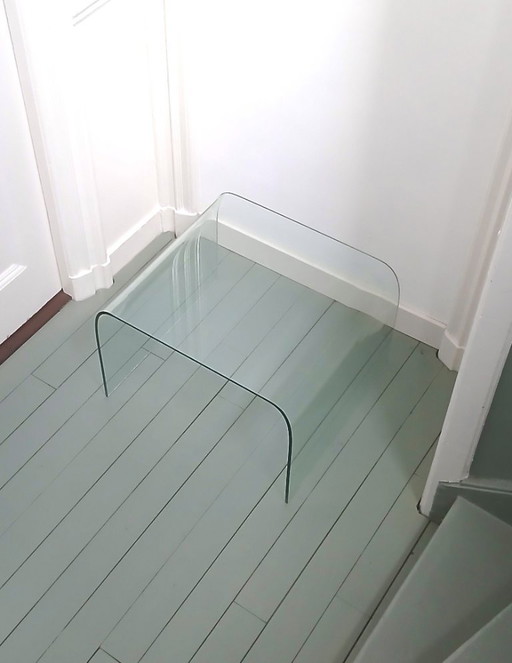 Glass 'Waterfall' coffee table, Angelo Cortesi - FIAM - Italy - 80s – Fiam Italia, salontafels (photo 2 of 11)
