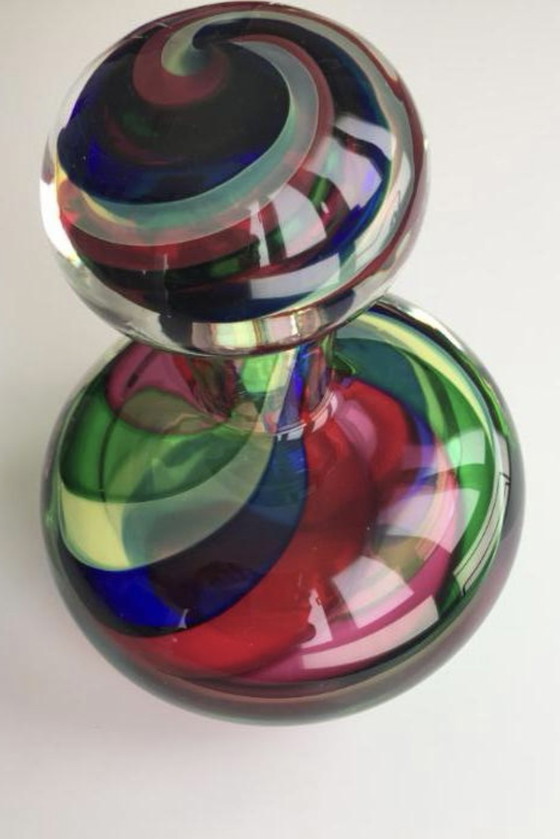 Image 1 of Formia Vetri Di Murano, Facettiertes Parfüm – großes Format, Luigi Onesto zugeschrieben.