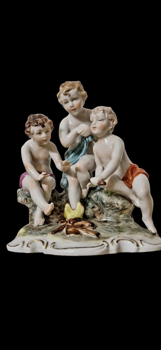 Image 1 of Three Boys Statuette