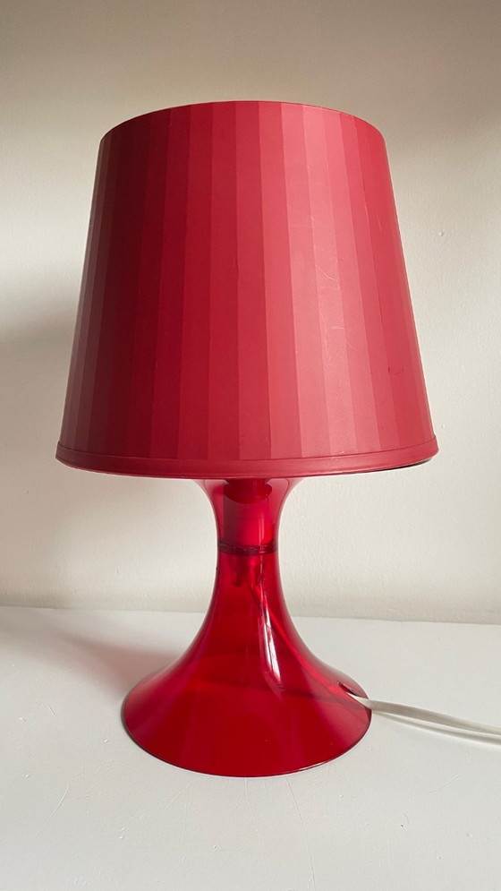 Image 1 of Lampe Rouge Ikea Vintage