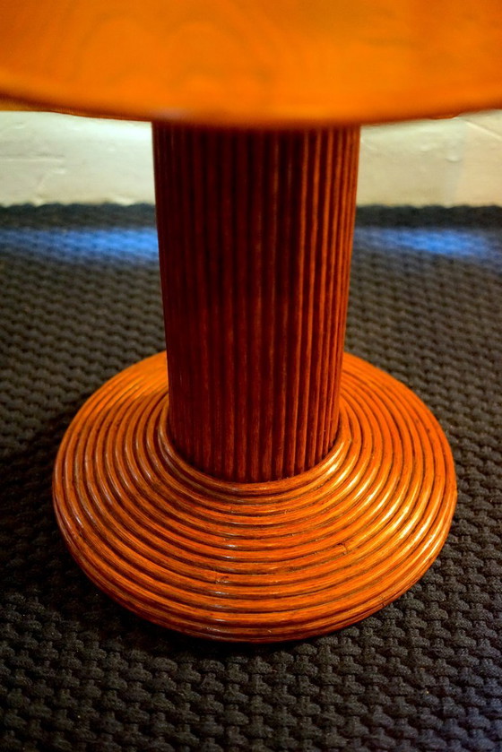 Round side table / 80cm diameter x 72cm high – Bijzettafels, Rotan (photo 2 of 7)