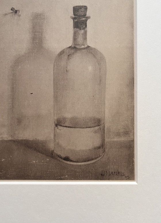 Image 1 of Jan Mankes 1889-1920 / Originele Heliogravure Oliefleschje 1923