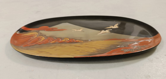 Image 1 of Vassoio giapponese antico in lacca vintage