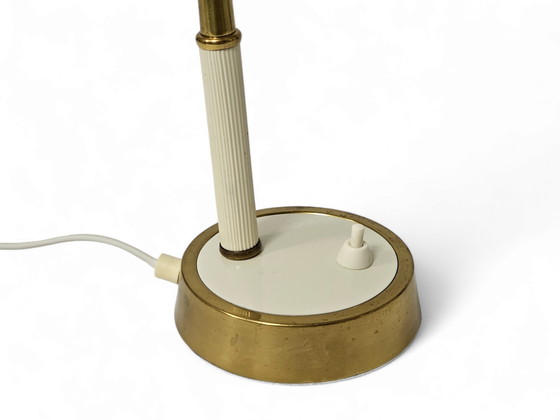 Image 1 of Table lamp / desk lamp, white, 1950s