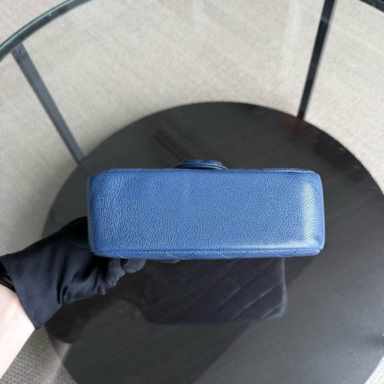 Image 1 of Mini borsa Chanel Classic Flap Seasonal Square - Caviar Quilted All Blue Series 29